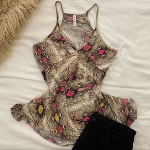 MTS | Snakeskin Top | Size Small